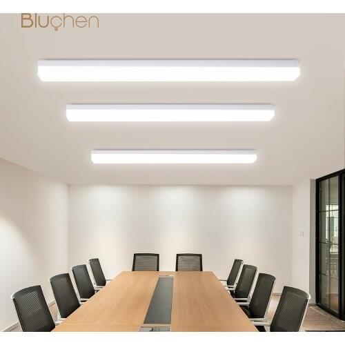 Led Long Ceiling Lamp 200 400 600 900 mm Office Bedroom Living Room Kitchen Ceiling Light AC85-256V Modern Ceiling chandelier