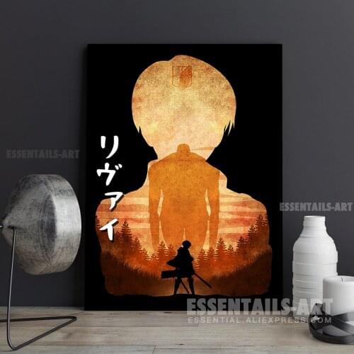 Levi Attack on Titan final Canvas Wall Art Painting Decor Bedroom Study studio print Living kid Room Home Decoration Prints