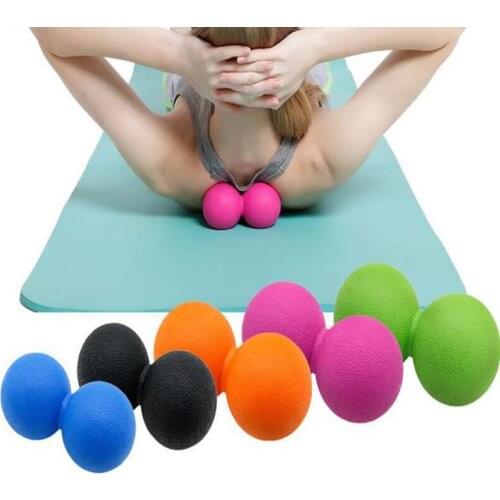 Peanut Massage Ball - Double Lacrosse Massage Ball & Mobility Ball for Physical Therapy - Deep Tissue Massage Tool for Myofascia