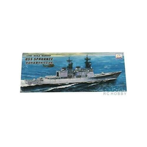 MiniHobby 80913 1/700 USS SPRUANCE Destroyer Battleship Model Kit With Motor TH07970-SMT2