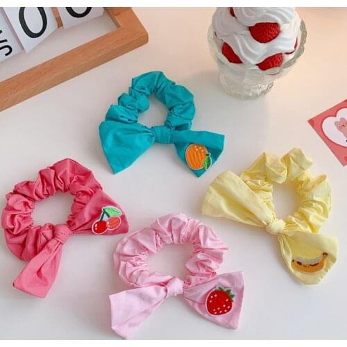 Fashion Hair Scrunchie Bowknot Hair Rope For Women Girls Ponytail Holder Hair Ties Elastic Hair Bands Hair Accessories