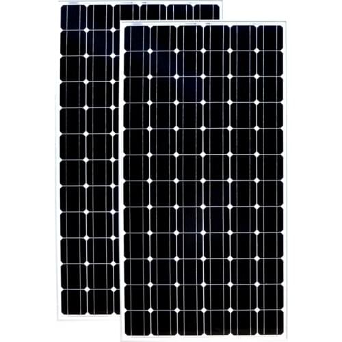 Solar Panel Monocrystalline 24v 200w 2Pcs Solar Plates 400w 48v Solar Car Battery Charger Solar Home System RV Motorhome Boat