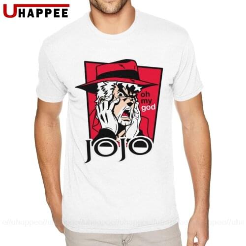 Personalised Funky Jojos Bizarre Adventure Tshirt Mens Graphic Custom Short Sleeve Full Cotton O-neck Tees Shirts