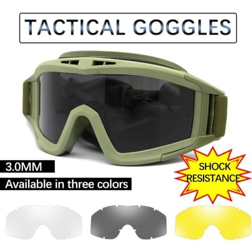 NorthFOX Locust Military Tactical Goggles CS Shooting Goggles Windproof Paintball Glasses Mens Outdoor Sports Camping Hiking Mo