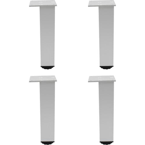 4Pack Adjustable Furniture Leg,Aluminum Alloy Support Feet Heavy Duty Legs for Sofa Bed Desk TV Cabinet Couch Dresser Table 18cm
