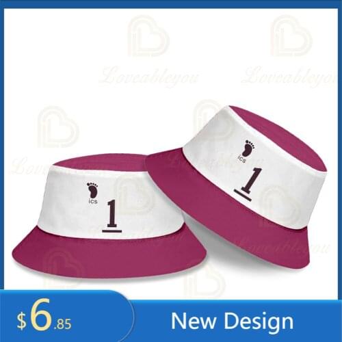 2021 Anime Volleyball Boy Summer Bucket Hat for Men Women Fashion Cotton Fold Girls Sun Hat Beach Fisherman Hat