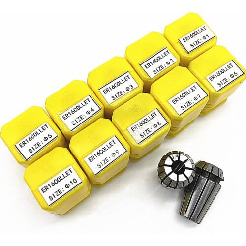 1mm-10mm ER16 Collet Chuck Tool Bits Holder Spring Collet for CNC Engraving Machine Milling Lathe Tool spindel motor clamp