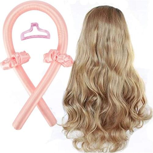 Heatless Curling Rod Headband Curls Silk Ribbon Lazy Curler Hair Rollers Sleeping Soft Wave Formers Women Hair Styling Tools