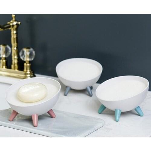 Hemispherical Personality Soap Dish Vertical Fragrance Soap Household with Sponge Cute Soap Dish Drain Bathroom Kitchen Shelf