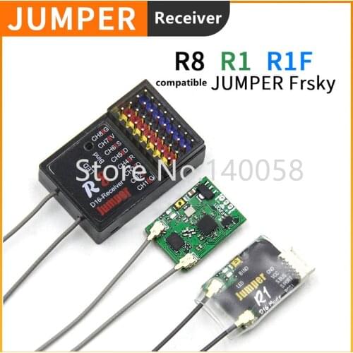 Jumper R8 receiver PIX data return PX4 flight control X8R receiver R1F data transmission R1 TX16S