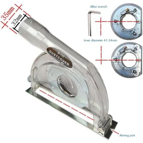 Clear Dust Shroud Cover Cutting Dust Shroud Guard Collection for 100, 125, 150 Hand Angle Grinder and 90/115/125mm Saw Blades