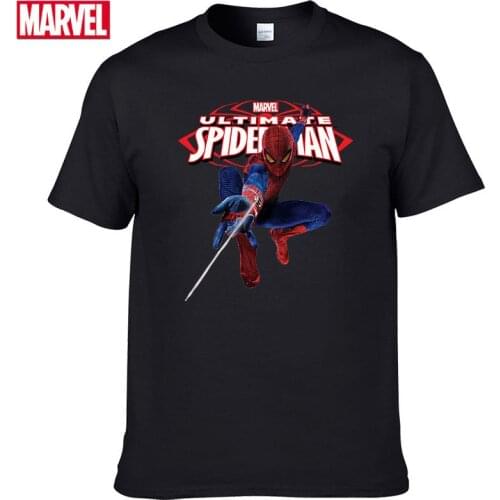 Marvel The Avengers spiderman t shirt Comfortable Breathable 100% cotton Fashion clothes for teens Summer Tops T-shirt men #67