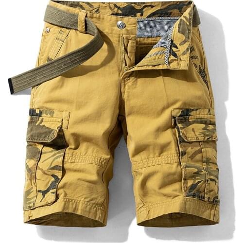 Summer Mens Shorts Casual Pants Loose Straight Large Size Cotton Overalls Outdoor Street Sports Army Long Tactical Pants