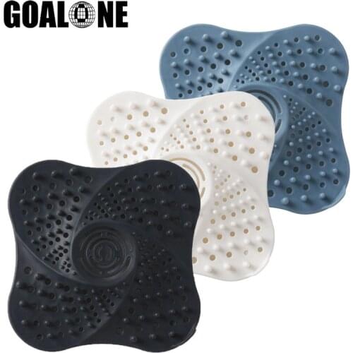Bathroom Sink Drain Strainers Silicone Drain Hair Catcher Anti-blocking Shower Kitchen Sink Strainer Filter Bathroom Accessories