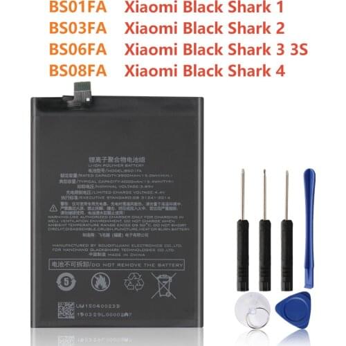 Original Replacement Battery BS01FA BS03FA BS06FA For Xiaomi Black Shark 1 2 3 3S Black Shark Helo Authentic Phone Battery
