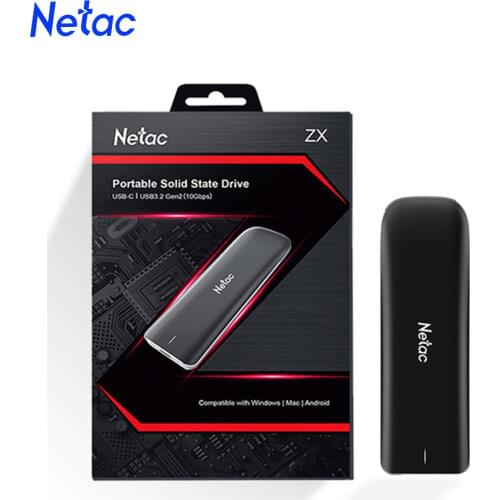Netac External SSD 250gb 1tb Portable SSD 500gb 2tb HDD External Hard drive USB 3.2 Type C Solid State Drive For Laptop