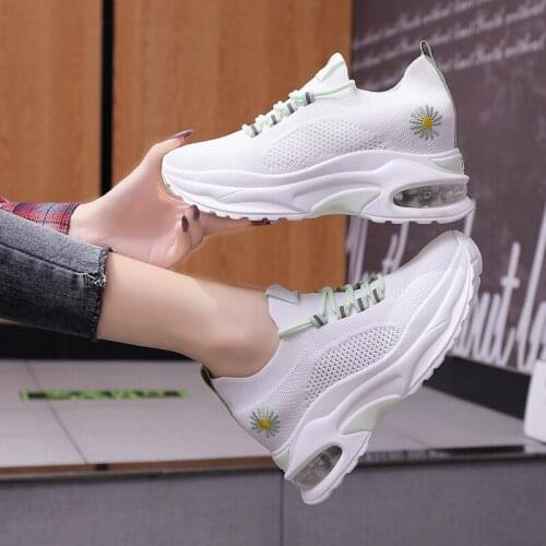 2021 Designer Chunky Sneakers Women Platform Shoes Fashion Breathable Height Increased Thick Bottom Ladies Trainers Basket Femme