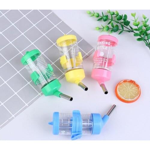 1Pcs Plastic Hamster Drinker Water Bottle Dispenser Feeder Hanging Squirrel Rabbit Drinking Head