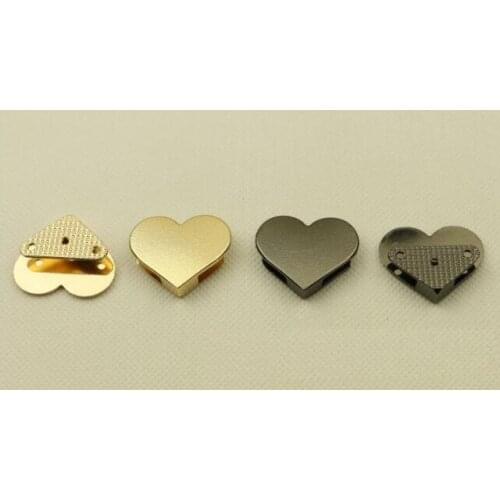 10 pcs/lot) Bags Handbags Hardware Accessories Tote Bag Heart Shaped Wrap Angle Corner Metal Edge