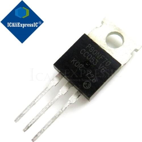 10PCS STP80NF70 80NF70 TO-220 MOSFET controller 80A 70V EMU original authentic In Stock