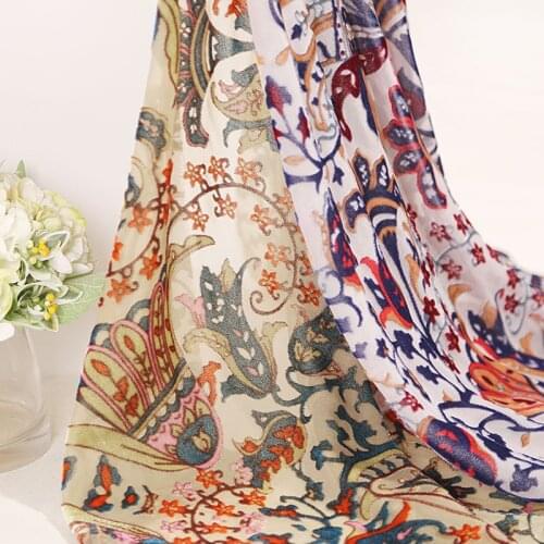 140cm*100cm Velvet Burn Out Flocking Fabric for DIY Cheongsam Soft Wedding Dress Shirt Material Fabric