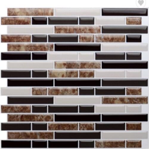 3D three-dimensional wall stickers self-installing indoor kitchen and bathroom background oil-proof 3d crystal epoxy wall paper