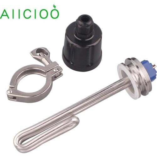 AIICIOO Immersion Tubular Water Heating Element Heater 1.5 Inch Tri-clamp For Water 120V 1500W