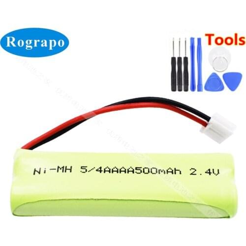 New 2.4V 500mAh 5/4AAAA Full Replacement Battery For Sharp HWDCD2308 JD-C202 K22 Accumulator 2-wire Plug Batterie+tools