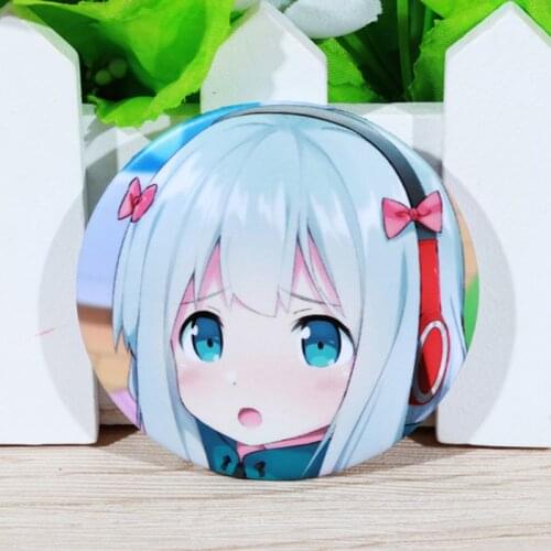 FFFPIN 5.8cm Large Brooch Teacher Izumi Sagiri Breastpin Japan Anime TV Game Girl Badge Pin Coin Icon Cloth Backpack Ornament