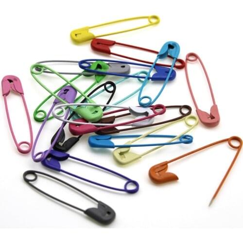 50pcs 7x30mm Colorful Safety Pins Brooch Steel Pins & Needle Safety Pin Brooch DIY Sewing Tools Accessory Apparel Accessories