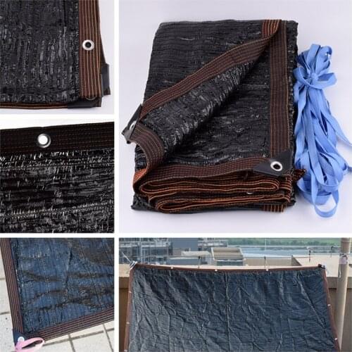 Black HDPE Anti-UV Sunshade Net Outdoor Awning Courtyard Succulent Plant Cover Shelter Shade Sail Swimming Pool Sun Shading Net