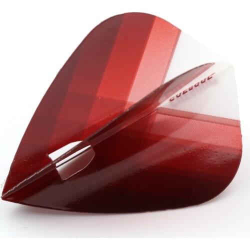 CUESOUL Red Dart Flights for AK6 Dart Stem -Standard/Kite/TearDrop Shape