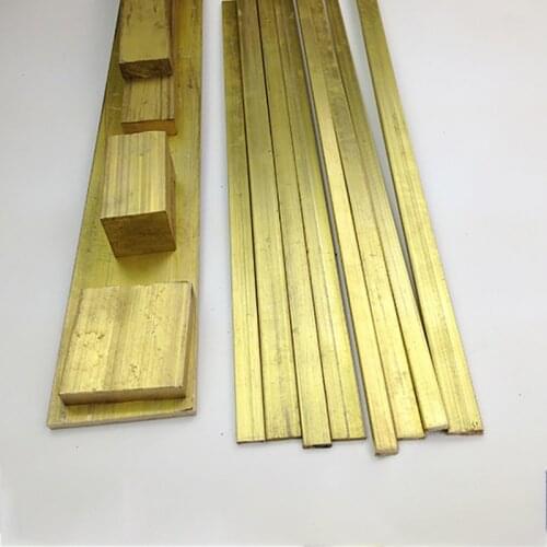 Length 500mm Brass Row Plate Brass Strip H59 Brass Bar Thickness 3mm~10mm customized DIY accessories