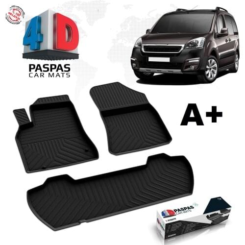 FOR PEUGEOT PARTNER TEPEE CAR CUSTOM DESIGN RUBBER MAT BRAND NON-SLIP CARPET FLOOR 2008 2009 2010 2011 2012 2013 2014 2015 MODEL
