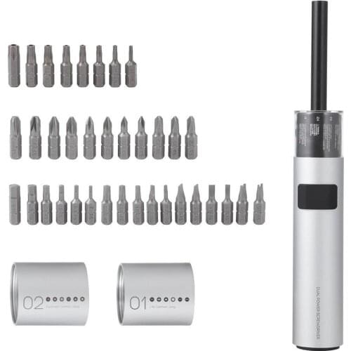 Double Power Electric Screwdriver Screw Bit Container Lithium-ion Charge Power Screw driver kit