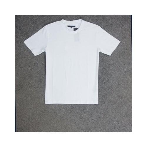 HAN Short-sleeved T-shirt womens summer new style round neck straight stretch cotton all-match multicolor couple large size