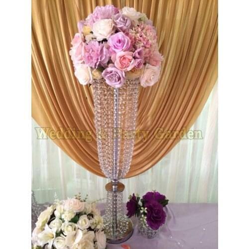 Hot Crystal Wedding Flower Stand Wedding Decoration
