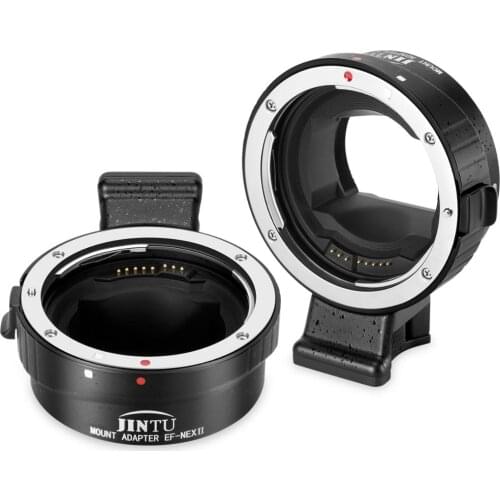 JINTU Auto-Focus full-frame Lens Mount Adapter EF-NEX for Canon EF LENS to Sony NEX A6500 A6300 A6000 A7 A7R A7S A7RII Camera