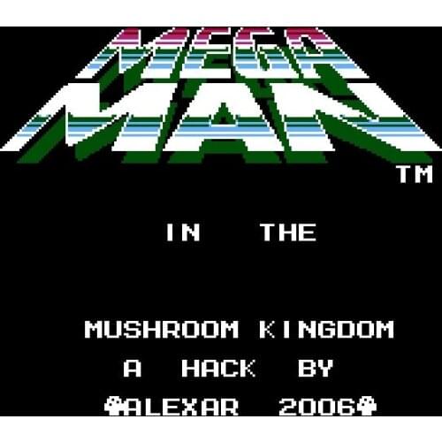 MegaMan - In the Mushroom Kingdom Game Card For 72 Pin 8 Bit Game Player