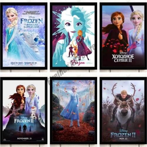 Canvas Painting Disney Frozen 2 Princess Aisha Posters and Prints Wall Art Nordic Room Decoration Pictures for Living Home Decor