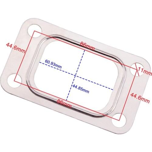 T3 flange T3 T4 GT35 T04E 4 bolts turbo manifold inlet exhaust gasket new sale