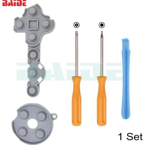 3 in 1 Screw Driver Set Yellow T6 T8 H Key + Pry Tool Controller Electrically Conductive Rubber For XBOX 300set /lot