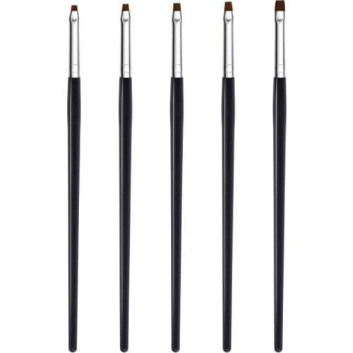 New Artist Paint Brush Set High Quality Nylon Hair Black Handle Watercolor Acrylic Oil Brush Painting Art Supplies