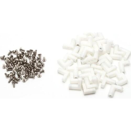 New 40Pcs/Set L Type PCB Mounting Feet with Screw for Arcade JAMMA MAME Game Board