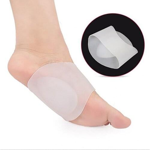 USHINE pairs arched vaulted soles Fasciitis silicone shoe insert spurs foot care flat feet socks cushion pads orthopedic insoles