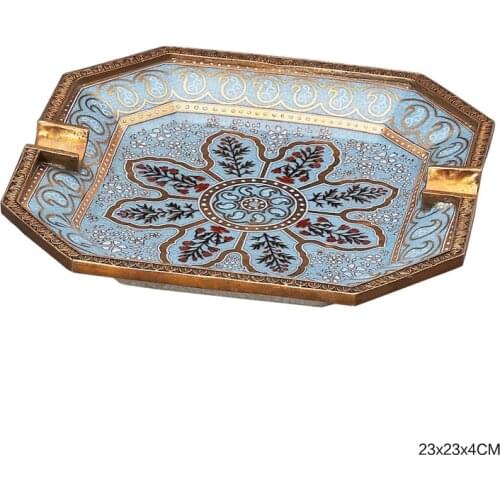CIGARLOONG Cigar ashtray hand-painted ceramic European-style bronze ashtray enamel CE-4313