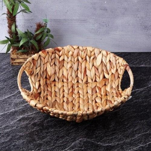 Tohana Straw Fruit Bowl Round 30 cm decorative baskets cestos decorativos декоративные корзины