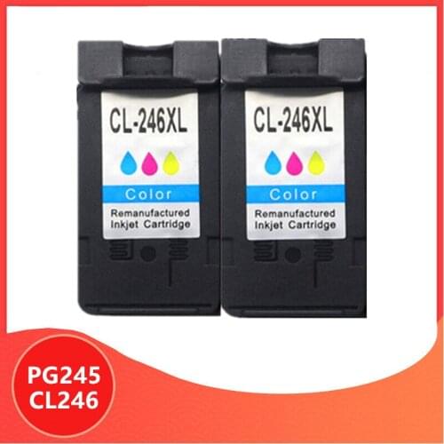 2 Color PG245 CL246 Ink Cartridges replacement for Canon PG 245 PG-245 CL 246 for Pixma iP2820 MX492 MG2924 MX492 MG2520 printer