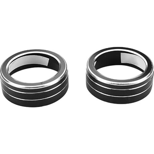 2Pcs Center Console Knob AC Air Conditioning Button Cover Trim for Toyota RAV4 2020