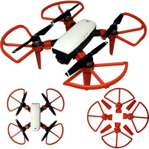 4Pcs Quick Release Propeller Guard with Hight Extend Landing Gear Legs Protection kits for DJI Spark Drone protector Spare Parts